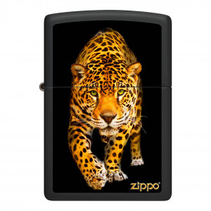 Zippo Regular Black Matte Jaguar Lighter -ZP218 CI400735