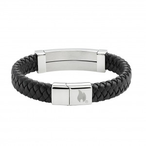 Zippo Black Long Bar Bracelet 22cm -ZP2007175
