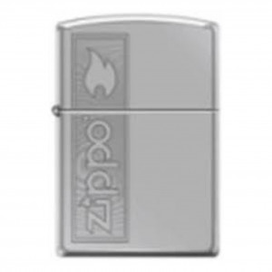 Zippo Reg Hi Pol Chrome Design Lighter -ZP250 AE401308