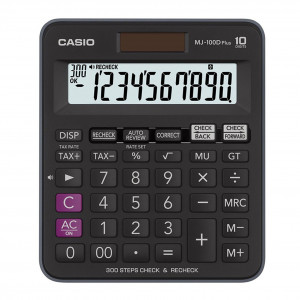 Casio Desktop 10 Digits black Calculator -MJ-100DPLUS-WA