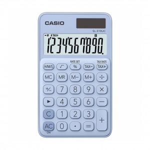 Casio Portable Light Blue Calculator -SL-310UC-LB-N-DC (10 digits)