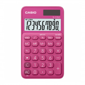 Casio Portable Red Calculator -SL-310UC-RD-N-DC(10 digits)