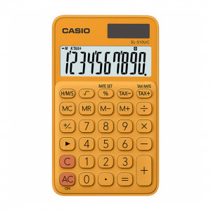 Casio Portable Orange Calculator -SL-310UC-RG-N-DC (10 digits)