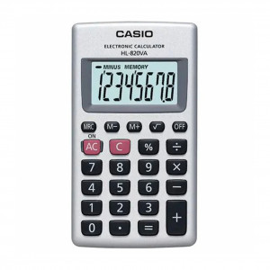 Casio Portable Calculator -HL-820VA-W (8 digits)