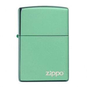 Zippo Classic High Polish Green Zippo Logo