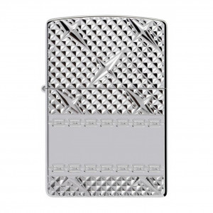 Zippo Diamond Plate Chain Lighter - ZP167 AE401058