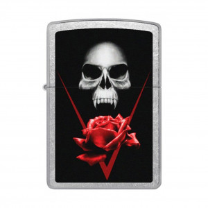 Zippo BS Skull Rose Lighter -ZP207 CI000329