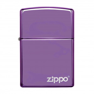 Zippo Classic High Polish Purple Zippo Logo
