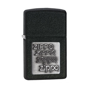 Zippo Crackle  Emblem Lighter - ZP363-B With Free Fuel